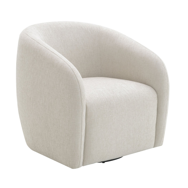 Fauteuil pivotant Burson, Beige