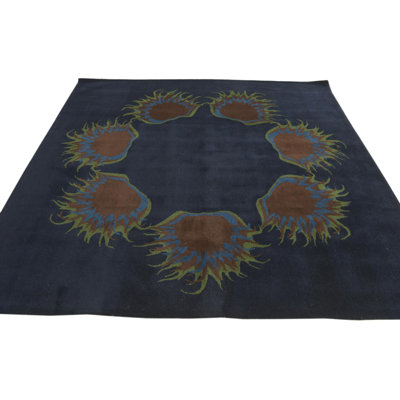 Square Johansson Navy Blue Rug