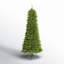 Slender Green Realistic Artificial Fir Christmas Tree-1638118602