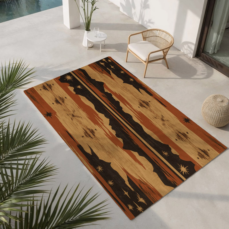 Tapis intérieur / extérieur Burnish Expanse, Rectangulaire 3 pi x 5 pi