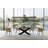 Extendable Metal Base Dining Table