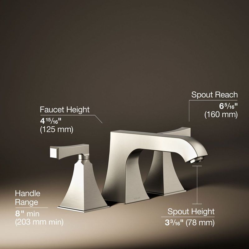 Memoirs® Widespread Bathroom Faucet, Vibrant Brushed Nickel