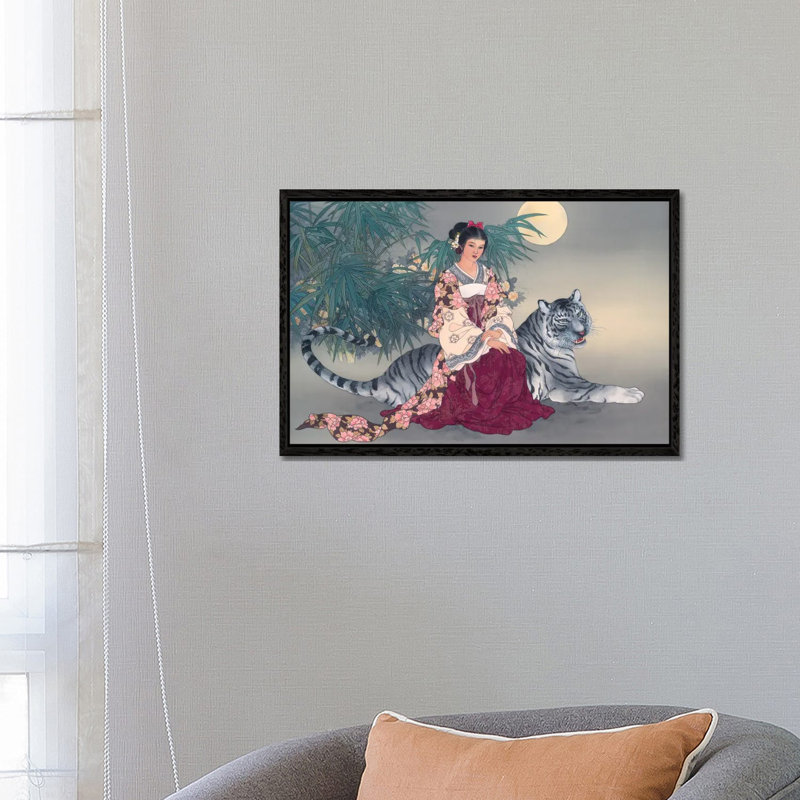 Spiritual Journey - Painting on Canvas, Black Framed, 66.04 cm H x 45.72 cm W