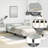 Maecie vidaXL Velvet Platform Bed Frame, No Box Spring Needed/No Mattress -1061604964-1061604965