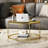 3 - Piece Metal Table Set, Waterproof Tables for Indoor and Outdoor -999540905