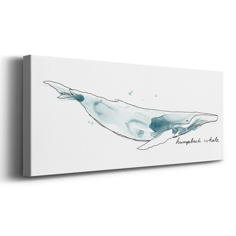 Baleine II sur toile, H 8 po x l 20 po x P 1,5 po