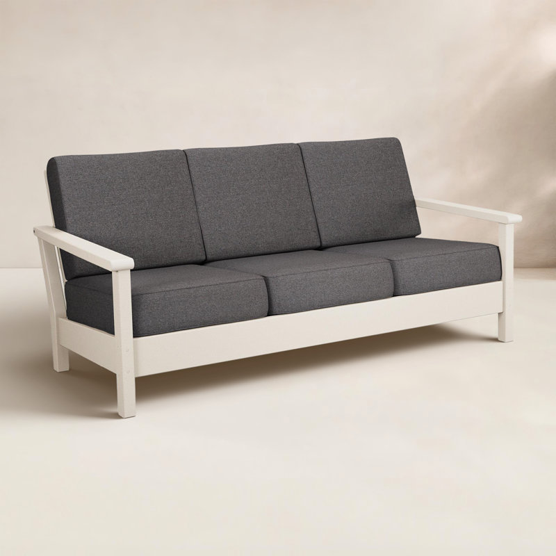 Harbour Deep Seating Sofa, Sand, Ash Charcoal
