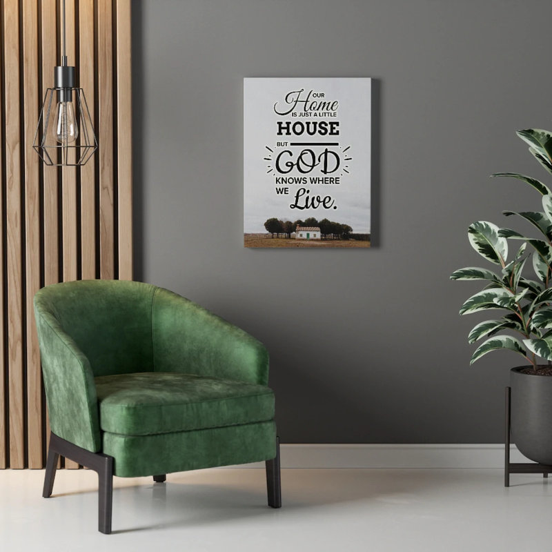 God Knows Where We Live - Wrapped Canvas Print, 41cm H x 30cm W