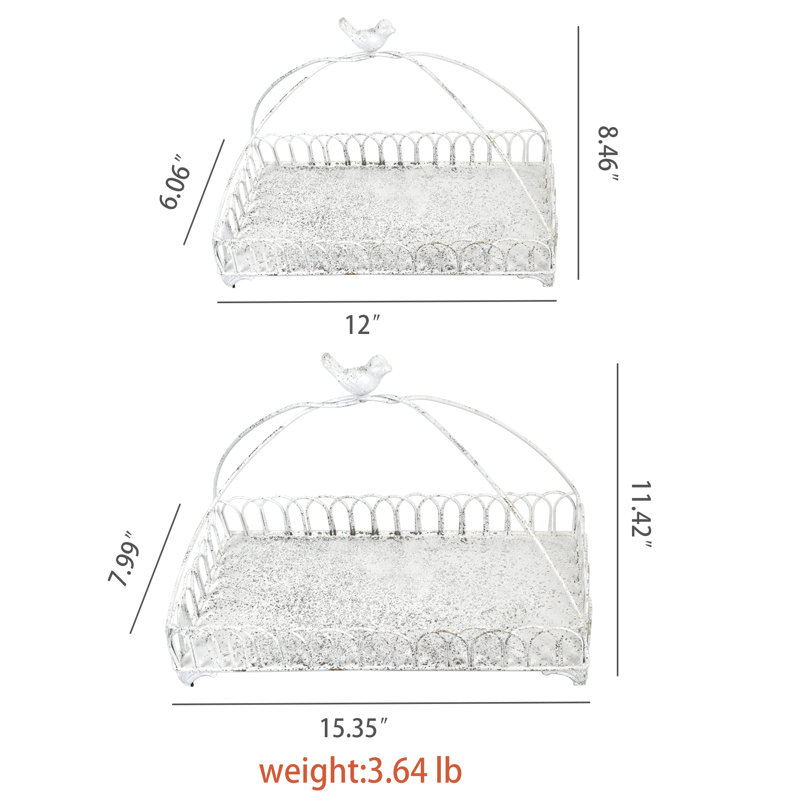 Perfume Make Up Tray Set Of 2