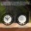 Horloge murale ronde en fer 10 po avec mouvement à quartz silencieux, chiffres arabes, impression UV-1351165919