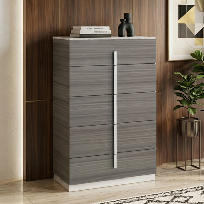 Altima 5 Drawer Chest Gray