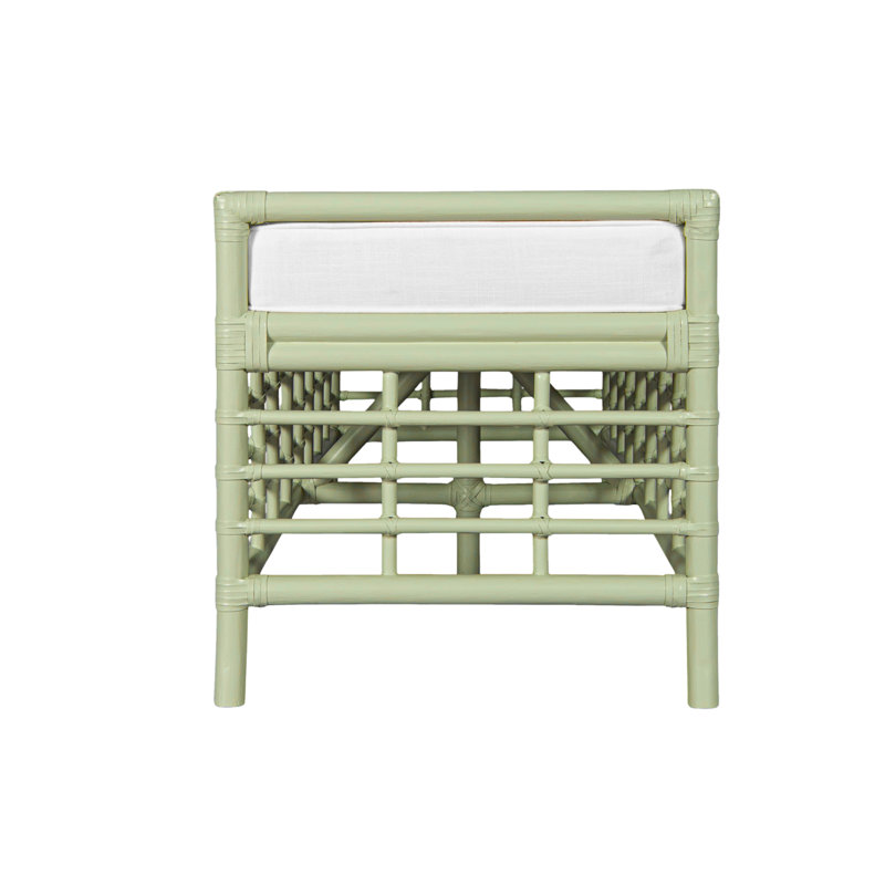 Luna Upholstered Bench, Celery Green