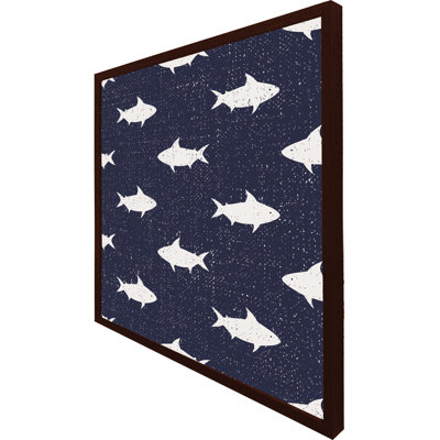 Perse Fish 1 Piece Single Picture Frame Wall Art