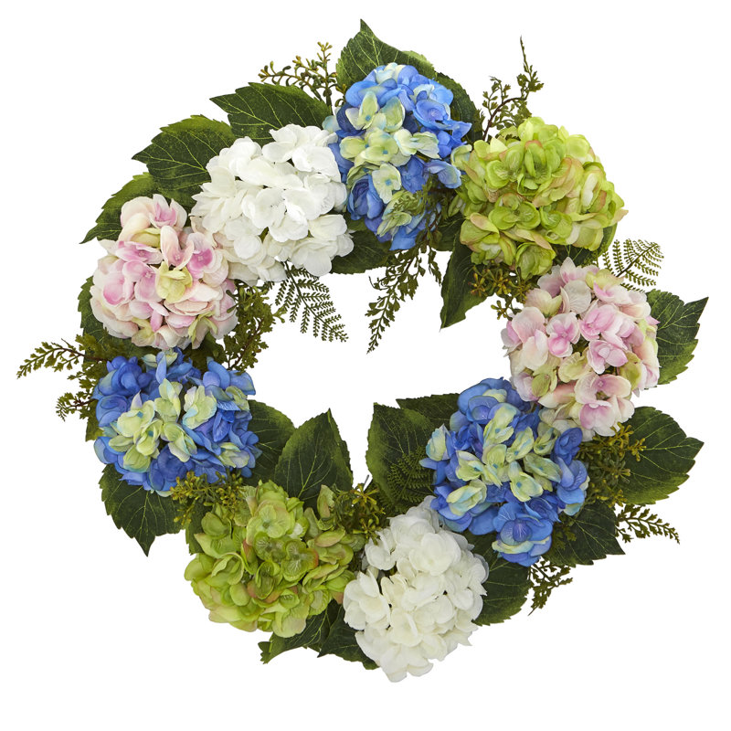 Couronne en plastique 24 po, Bleu / vert, H 24 po x l 24 po x P 6,25 po