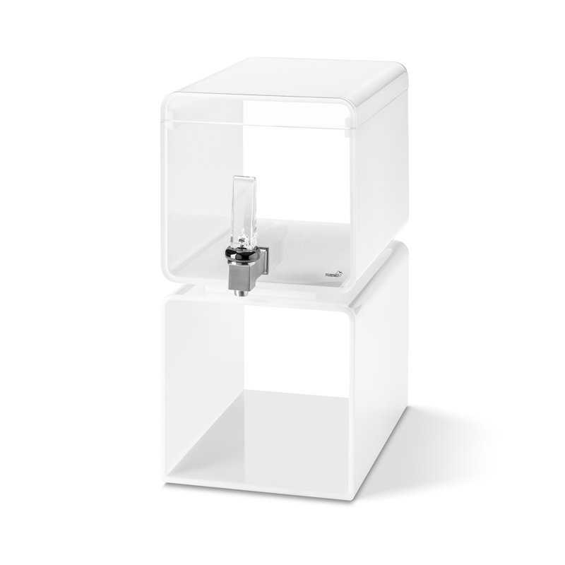 256oz. Beverage Dispenser, White