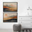 «Earthen Hues Abstract Sun Mountain Rustic» 2 pièces-100136282-100136280