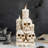 14.25"H Halloween Lighted Resin Skulls & Candles Table Decor with Timer