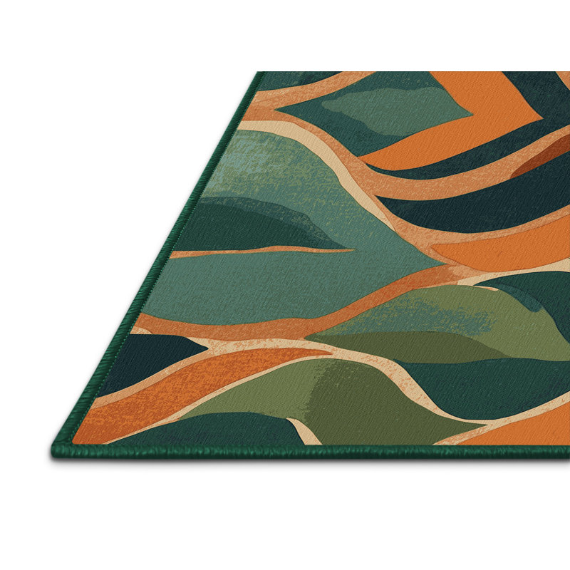 Forest Prime Mosaic Rug, Round 6'