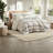 Premium Stripe Textured Comforter Bedding Set, Twin/twin Xl, Neutral Polyester