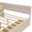 Lit plateforme en bois avec tablettes de rangement, tiroirs, station de charge et tête de lit tapissier-1511045927-1511045926