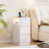 High gloss white 2 drawers