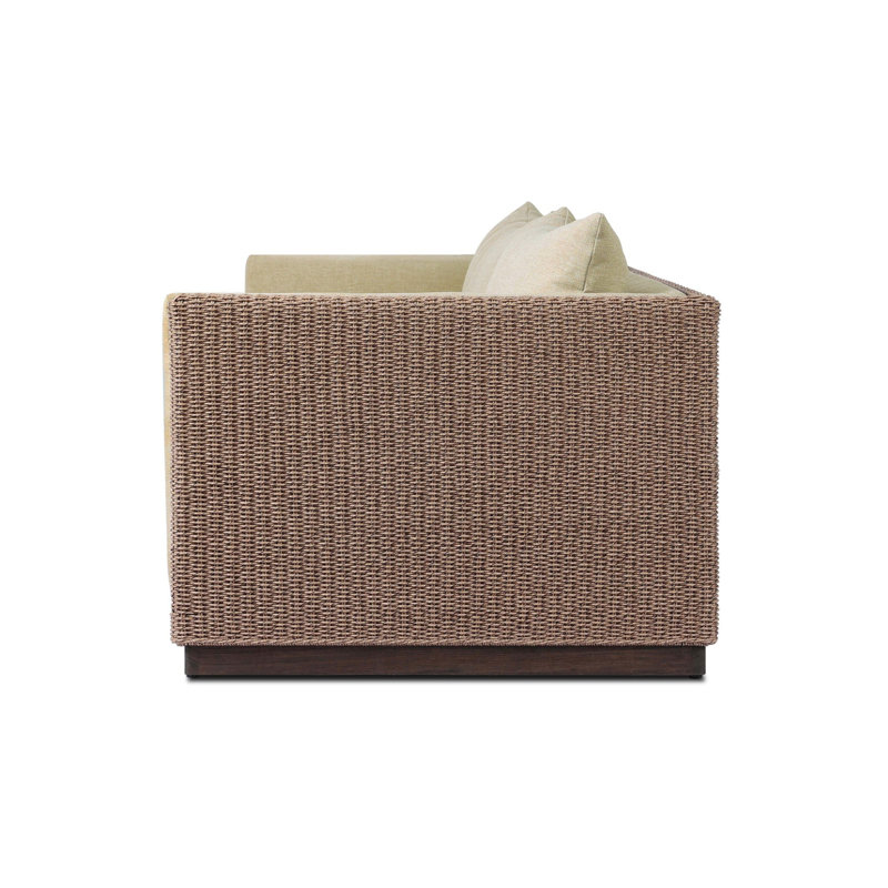 Madeleine Cabot Outdoor Sofa-96''-Alessi Buff