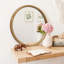 Miroir d'appoint mural et en bois naturel de style moderne Mid-Century pour un usage domestique
