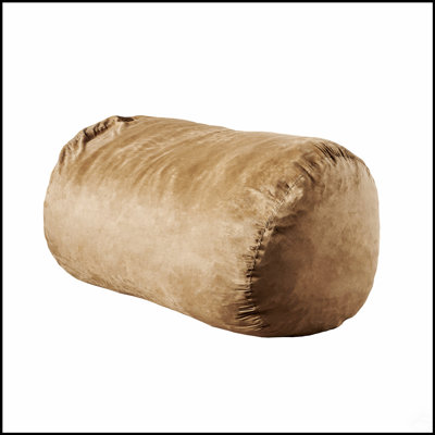 Fauteuil à billes cylindrique en suède de 6,5 pieds Marlin, Toscane - Siège doux, confortable et élégant pour les maisons modernes