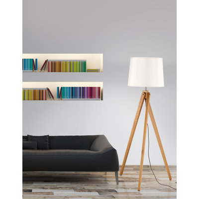 Alma 165cm Brown Tripod Floor Lamp