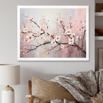 Pink And White Cherry Blossom Tree 2 - Cherry Wall Art