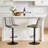 Swivel Upholstered Adjustable Height Counter Bar Stool with Backs for Kitchen Island-1601196332-1601196246