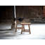 Tabouret de comptoir en teck Jolet Charles - Naturel