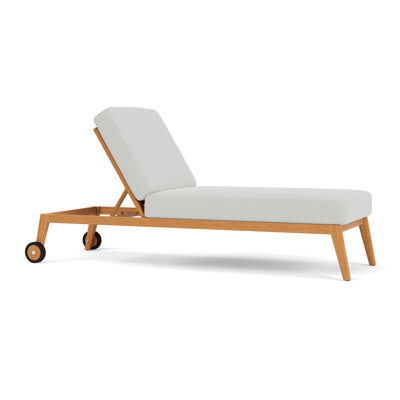 Alpine Outdoor Teak Chaise Lounge