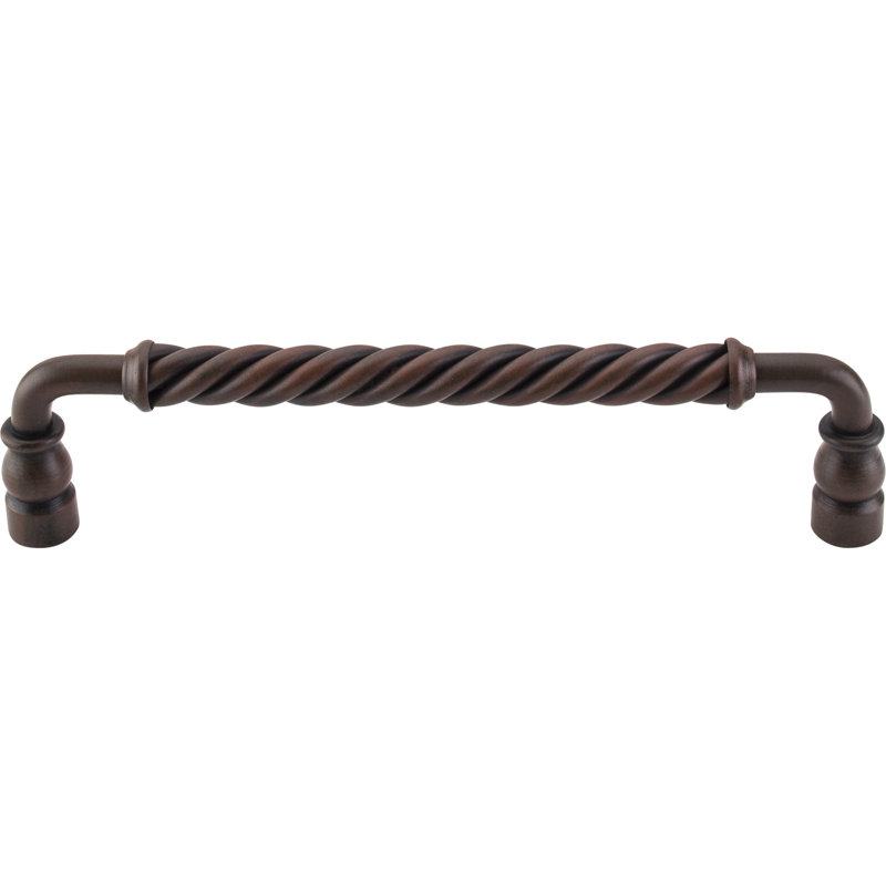 Twisted Bar Pull, Patina Black, 8 12/16" Center to Center