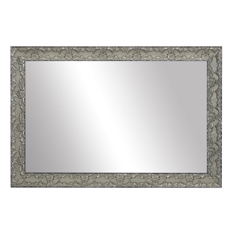 Miroir Vanhoose, Nickel satiné antique, 32 po x 48 po