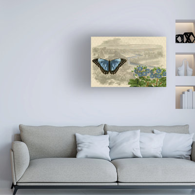Art mural sur toile tendue - «Reverie - Blue» de Gail Fraser pour décoration de salon, de chambre à coucher ou de bureau - 16 x 24