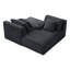 Double fauteuil inclinable compressible avec porte-gobelet