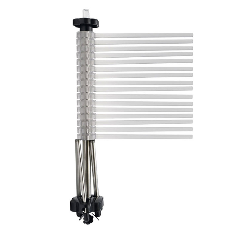Clear 16-Arm Pasta Drying Rack with Metal Stand