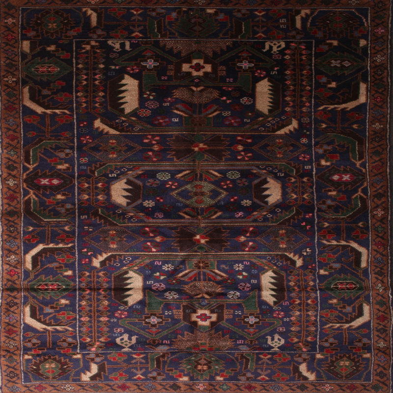 Southwestern Indoor Rug, Round 7'