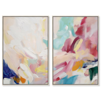 «Unbridled Spirit I», ensemble de 2 toiles texturées par Art Remedy
