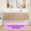 Meuble-lavabo mural flottant 60 po avec lavabo double 60 po Bahtroom