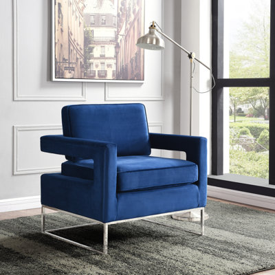 Fauteuil en velours l 33 po Binghamton
