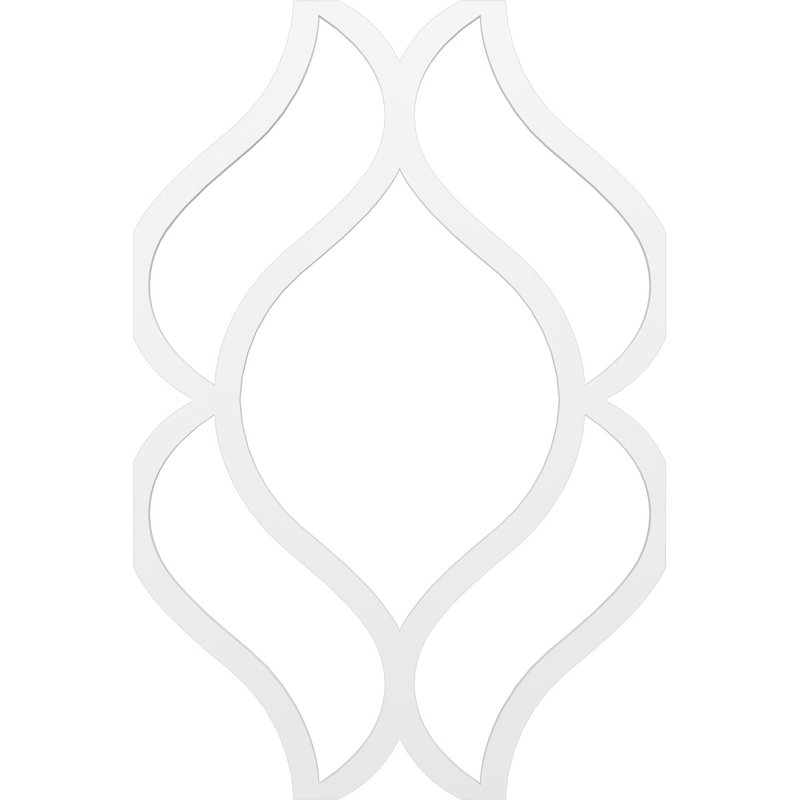 Panneaux muraux blancs Villarreal (paquet de 1), H 46,75 po x l 31,16 po x P 0,375 po