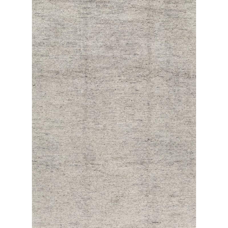 Wool Area Rug in Gray, Retangle 10'1" x 14'3"