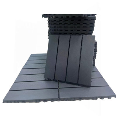 Carreaux de terrasse en plastique emboîtables