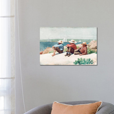 Watching The Ships, Gloucester, 1875 by Winslow Homer - Wrapped Canvas Gallery-Wrapped Canvas Giclée