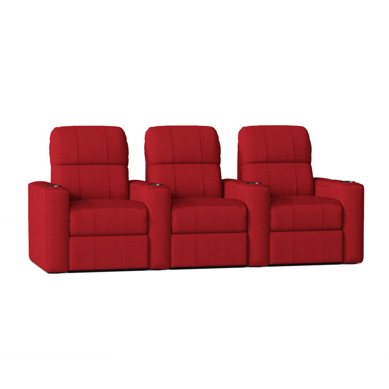 Canapé de cinéma maison 103 po Chrysander, Électrique, Brun ultra foncé