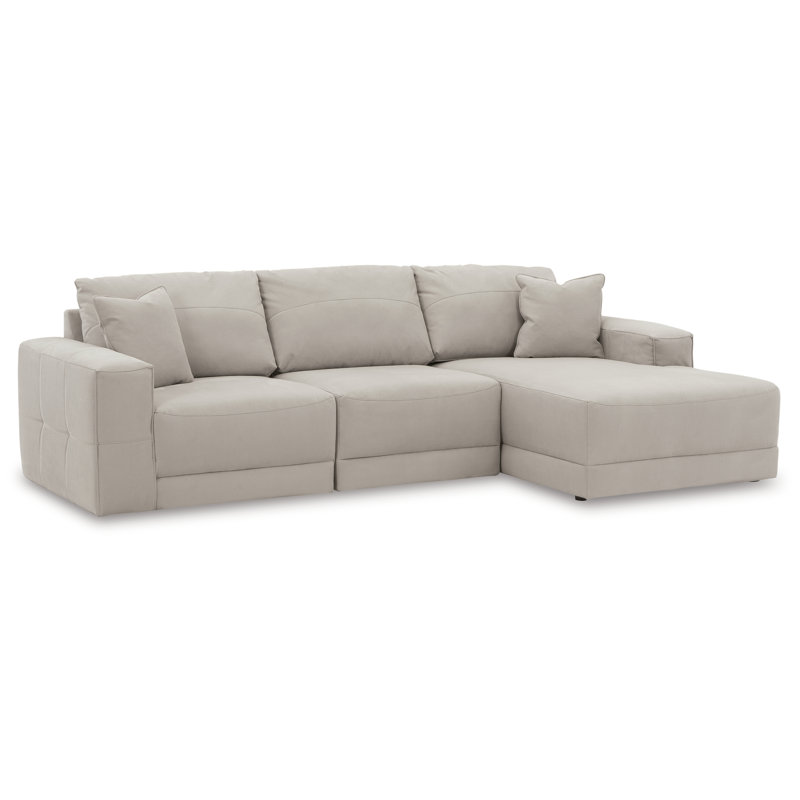 Canapé modulaire 3 pièces avec méridienne Gaucho, Orienté à droite