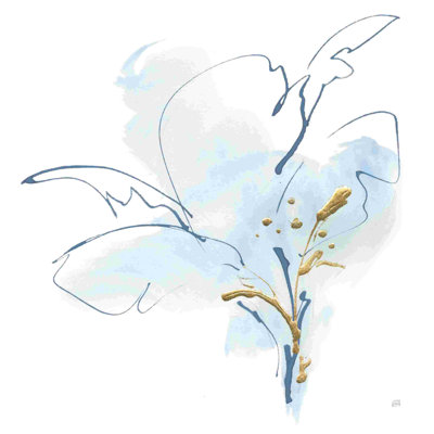 Bleu et or floral IV