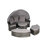 5 Pc Patio Daybed Furniture With Retractable Canopy, Cushions, Table, Construction Outdoor Conversation And Washable Table For Porch-607902340